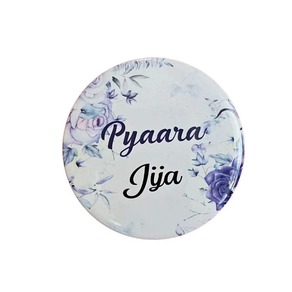 Wedding badges For Pyaara Jija